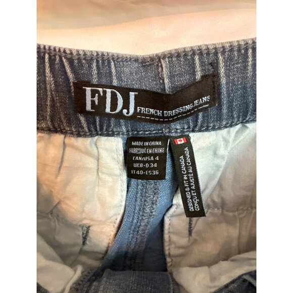 NWT FDJ Wide Leg Jean Women 4 Stretch Denim Sustainable Eco-Friendly Casual Wear - Picture 5 of 11